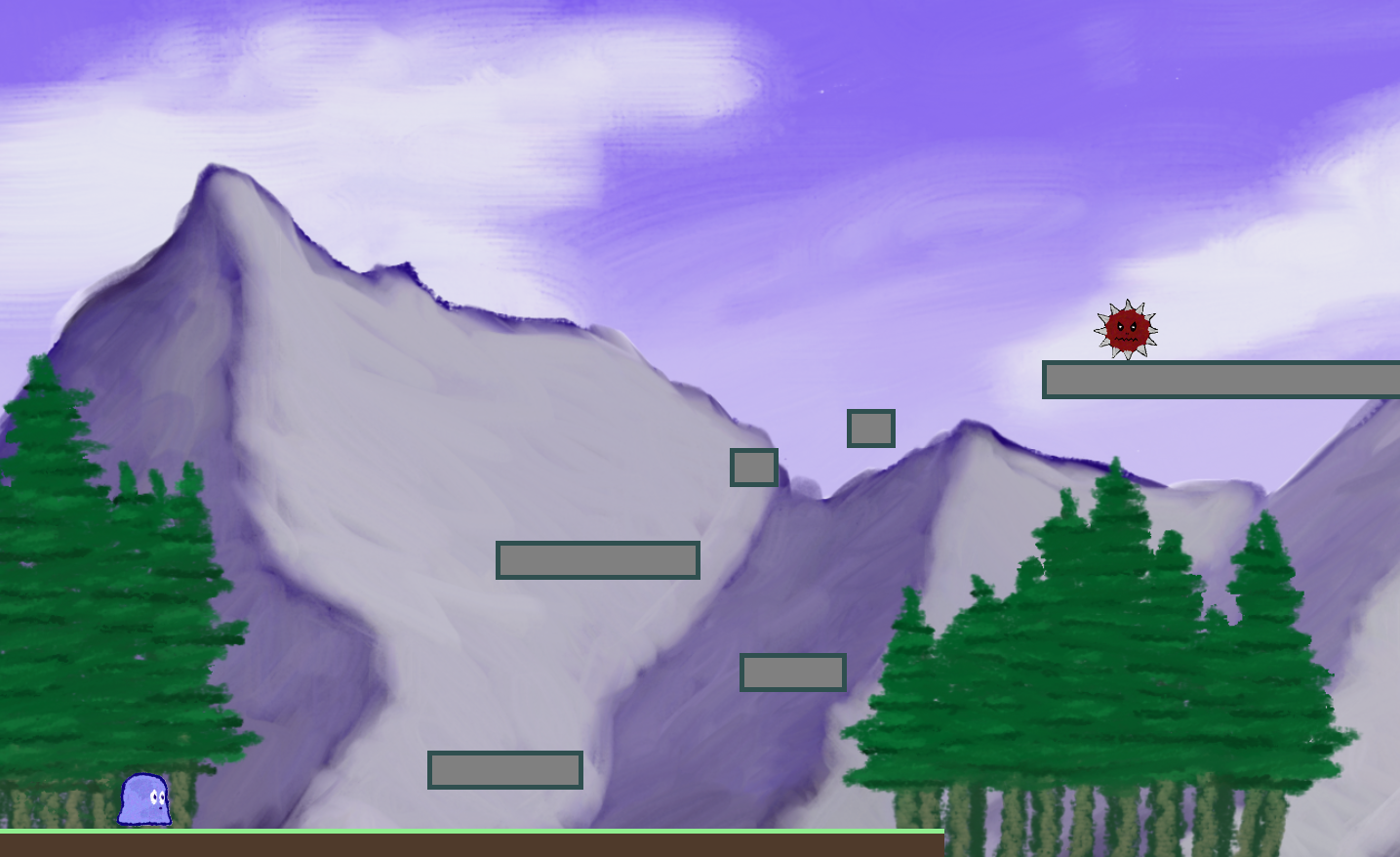 Screenshot of the 2D Platformer Game in action