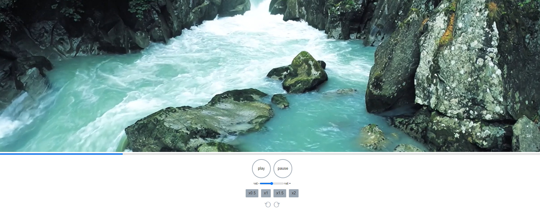 Screenshot of MP4 video player I built